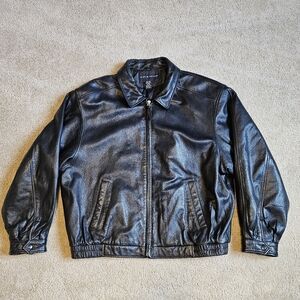Leather Jacket Mens in Black